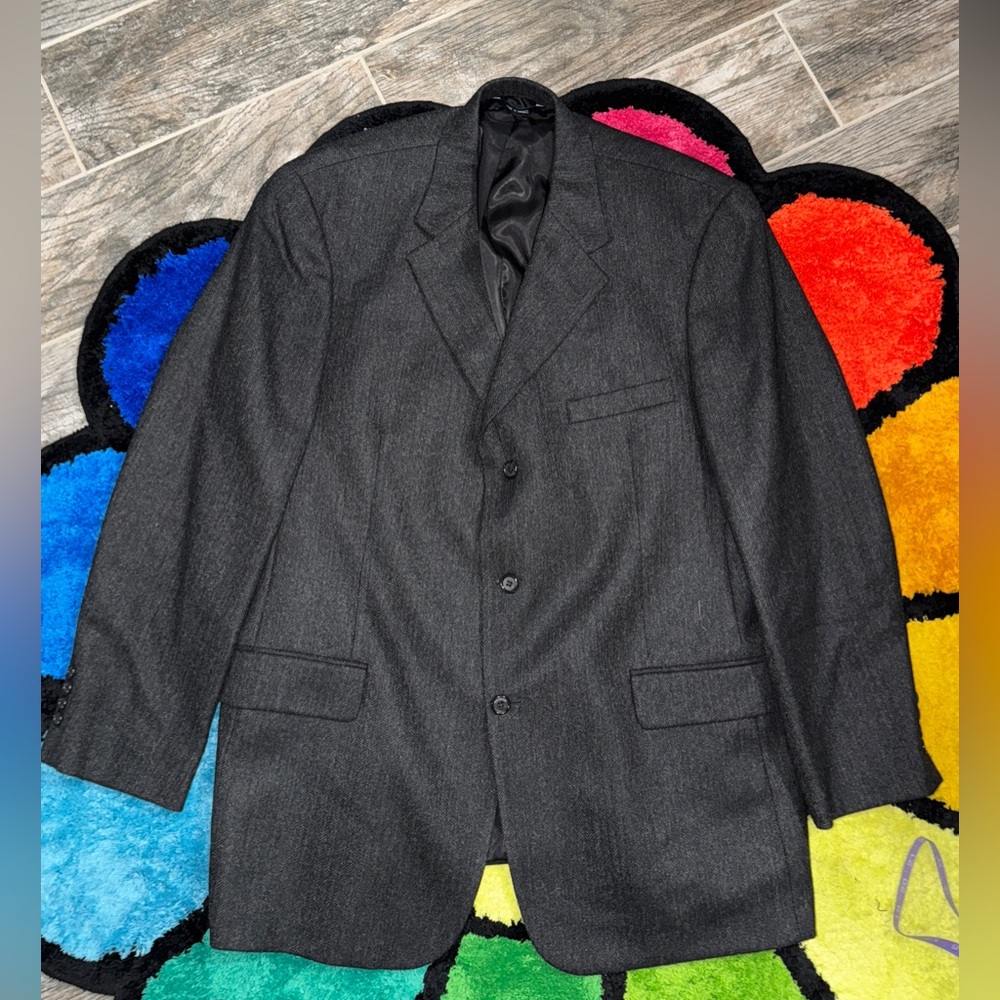 Brooks Brothers 3 Button Wool Blend Blazer Made In Mexico